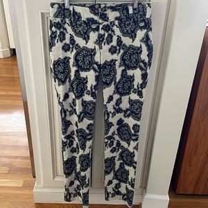 Alice+ Olivia White/Black Pants